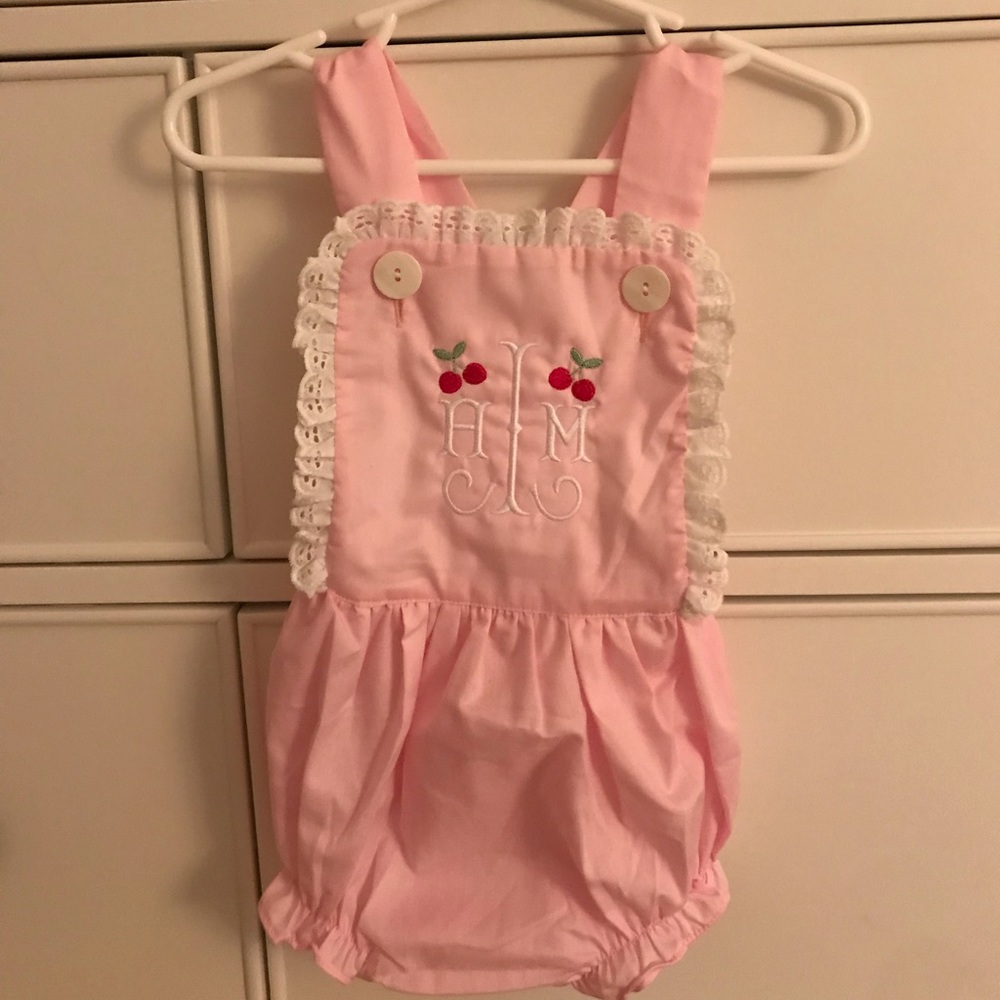 Baby girls bubble jumper (WITH INITIALS)